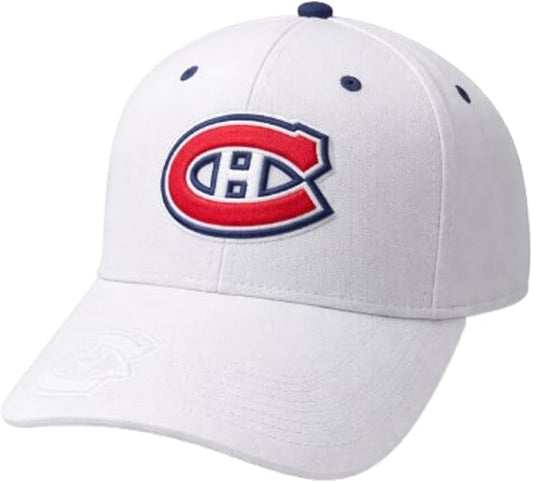 American Needle NHL Montreal Canadiens E-Boss Stretch Fit S/M - White