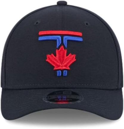 New Era 9FORTY M-Crown MLB Toronto Blue Jays 50th Anniversary Side Patch City Connect Adjustable Snapback Hat - Navy