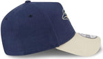 New Era 9FORTY A-Frame MLB Toronto Blue Jays Moleskin Crown Snapback Hat - Navy