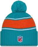 New Era NFL Miami Dolphins 2024 Cold Weather Sport Pom Knit