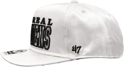 47 NHL Montreal Canadiens Women's Outspoken Sparkle Adjustable Hitch Hat with Rope - White