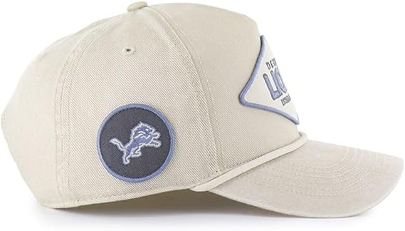 '47 NFL Detroit Lions Cairn Hitch RF Adjustable Snapback Hat - Beige