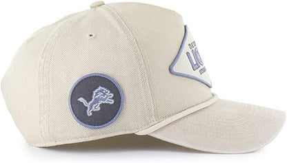'47 NFL Detroit Lions Cairn Hitch RF Adjustable Snapback Hat - Beige