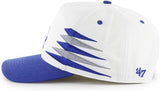 '47 MLB Hitch Los Angeles Dodgers Diamond Cut Snapback Hat - White/Blue