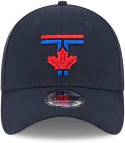 New Era 39THIRTY MLB Toronto Blue Jays 50th Anniversary Side Patch City Connect Stretch Fit Hat - Navy
