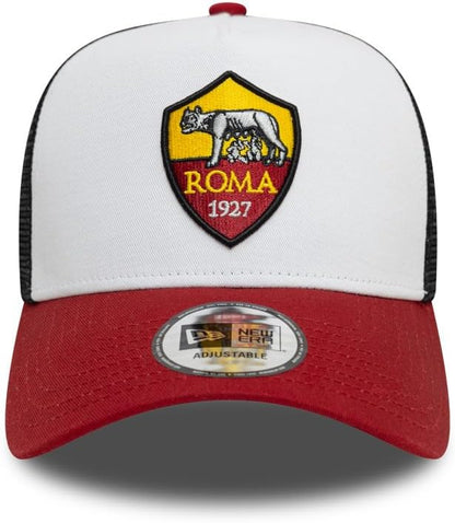 New Era AS Roma 9FORTY E-Frame Trucker Hat - White