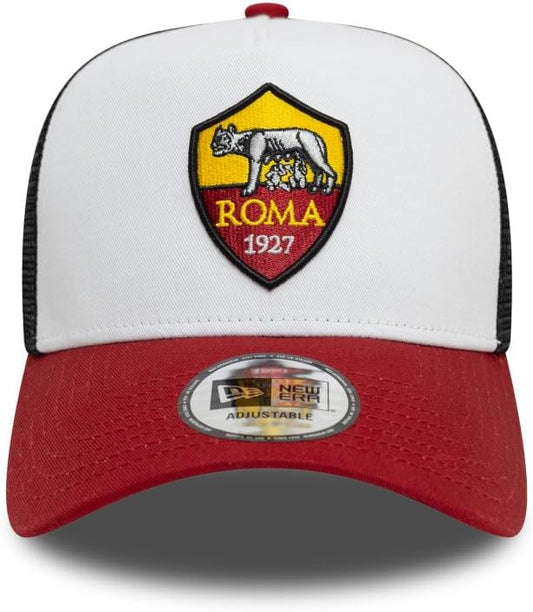 New Era AS Roma 9FORTY E-Frame Trucker Hat - White