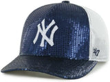 '47 MLB New York Yankees Dazzle Trucker Adjustable Cap - Blue