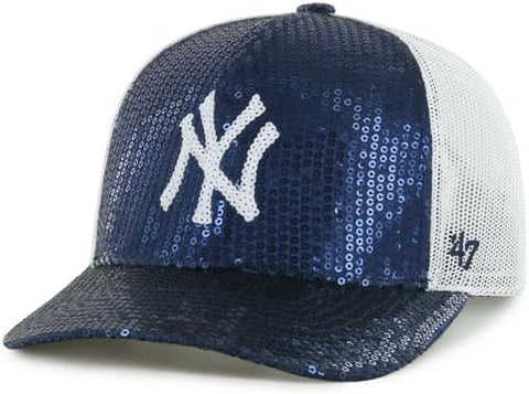 '47 MLB New York Yankees Dazzle Trucker Adjustable Cap - Blue