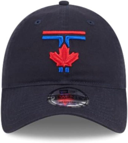 New Era 9TWENTY MLB Toronto Blue Jays 50th Anniversary Side Patch City Connect Adjustable Hat - Navy