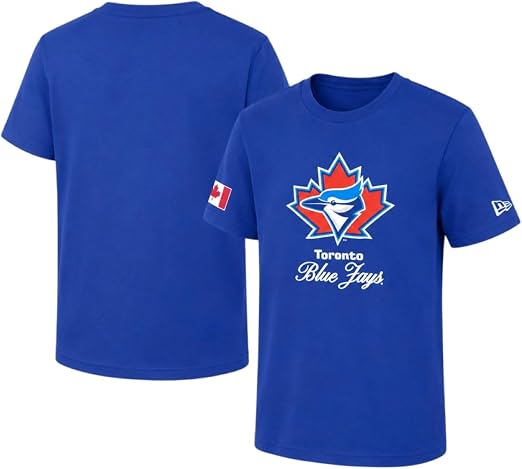 New Era MLB Kids & Youth Toronto Blue Jays Cooperstown Canada Day 2026 T-Shirt - Royal Blue