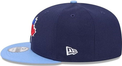 New Era MLB Toronto Blue Jays 9FIFTY Adjustable Alternate Snapback Hat - Navy/Light Blue Brim