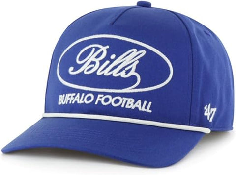'47 NFL Buffalo Bills Foundational Sandstone Script Hitch RF Adjustable Snapback Hat - Blue