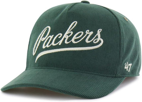 '47 NFL Green Bay Packers Golden Age Cord Hitch RF Adjustable Hat - Green