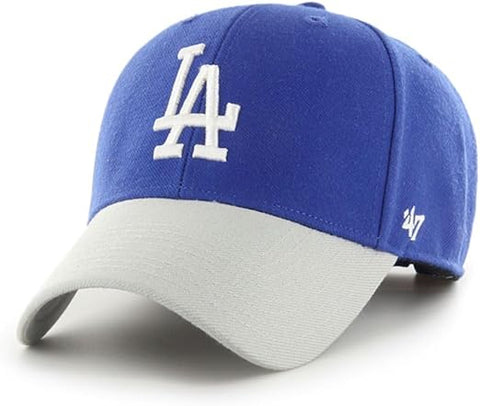'47 MLB Los Angeles Dodgers Two Tone MVP Adjustable Hat - Blue/Grey