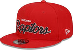 New Era Men’s NBA Toronto Raptors Evergreen Script 9FIFTY Snapback Hat – Red