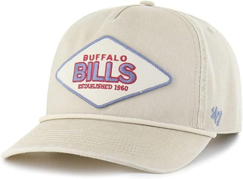'47 NFL Buffalo Bills Cairn Hitch RF Adjustable Snapback Hat - Beige