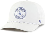 47 MLB Los Angeles Loop Hitch Performance Rope Adjustable Cap - White