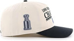 47 NHL Edmonton Oilers Tabloid 1988 Stanley Cup Championship Hitch Adjustable Snapback Cap - Black/Beige
