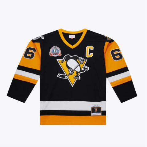 Mitchell & Ness NHL Mario Lemieux Pittsburgh Penguins 1992 Stanley Cup Finals Jersey - Black
