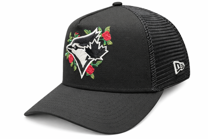New Era Toronto Blue Jays 9FORTY Floral A-Frame Trucker - Black