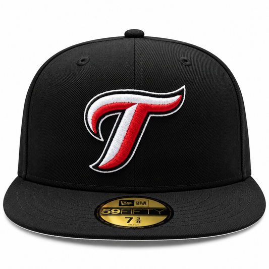 New Era MLB Toronto Blue Jays Alternate T Logo 30th Anniversary 59FIFTY Fitted Hat – Black/Red