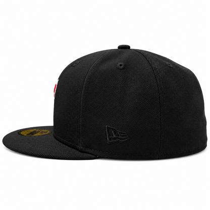 New Era MLB Toronto Blue Jays Alternate T Logo 30th Anniversary 59FIFTY Fitted Hat – Black/Red