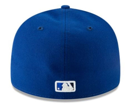 New Era 59FIFTY Low Profile MLB Toronto Blue Jays 50th Anniversary Game Side Patch Authentic Collection Fitted Hat - Royal Blue