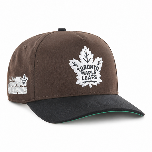 '47 Hitch Sure Shot NHL Toronto Maple Leafs Snapback Hat - Dark Chocolate