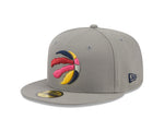 Toronto Raptors New Era Multi Color Pack 59FIFTY Fitted Hat Sidepatch - Gray