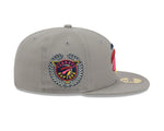 Toronto Raptors New Era Multi Color Pack 59FIFTY Fitted Hat Sidepatch - Gray