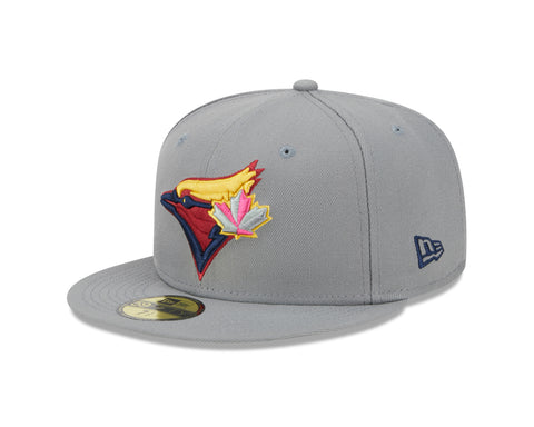 Toronto Blue Jays New Era Multi Color Pack 59FIFTY Fitted Hat Sidepatch - Gray