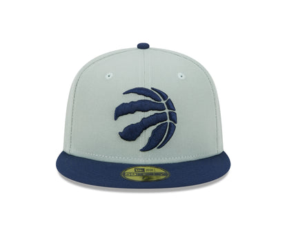 Toronto Raptors New Era Two-Tone Color Pack 59FIFTY Fitted Hat - Gray/Navy