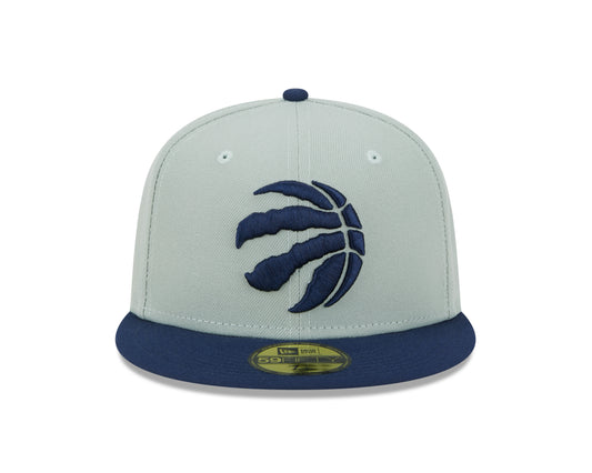 Toronto Raptors New Era Two-Tone Color Pack 59FIFTY Fitted Hat - Gray/Navy
