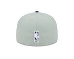 Toronto Raptors New Era Two-Tone Color Pack 59FIFTY Fitted Hat - Gray/Navy