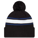 New Era MLB Toronto Blue Jays Black Striped Cuffed Knitfold Hat