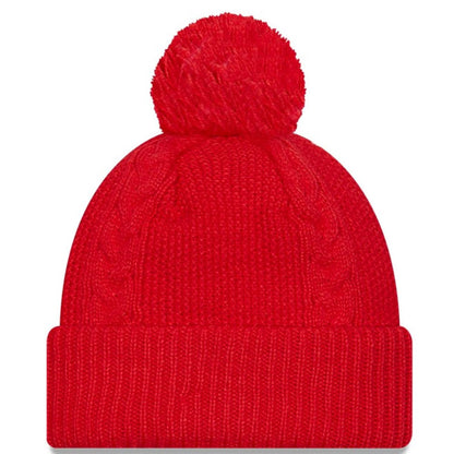 New Era NBA Toronto Raptors Cabled Red Cuffed Knit Hat