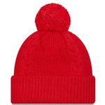New Era NBA Toronto Raptors Cabled Red Cuffed Knit Hat