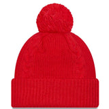 New Era NBA Toronto Raptors Cabled Red Cuffed Knit Hat