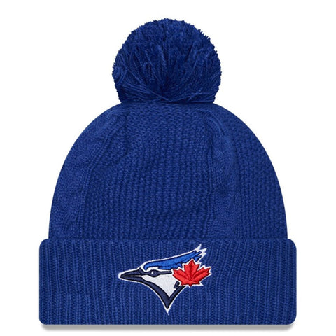 New Era MLB Toronto Blue Jays Cabled Royal Blue Cuffed Knit Hat