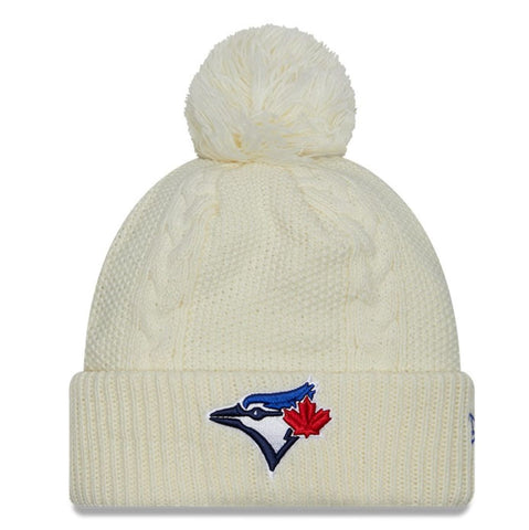 New Era MLB Toronto Blue Jays Cabled White Cuffed Knit Hat