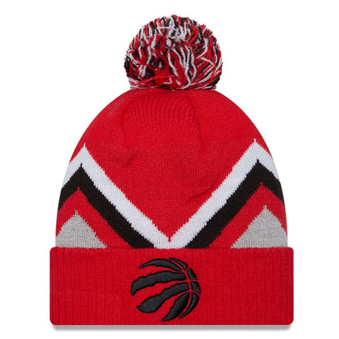New Era NBA Toronto Raptors Red Zigzag Cuffed Knit Hat