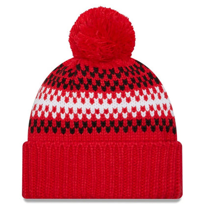 New Era NBA Toronto Raptors Cozy Red Cuffed Knit Hat