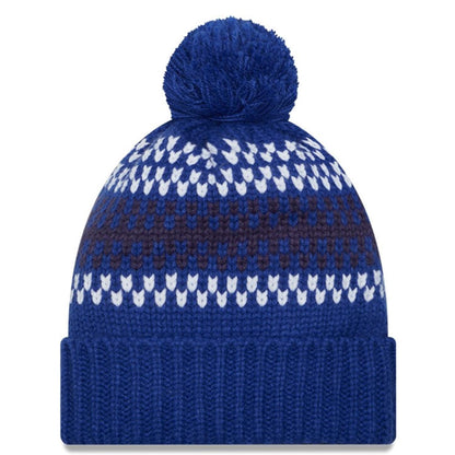 New Era Womens MLB Toronto Blue Jays Cozy Royal Blue Cuffed Knit Hat