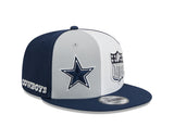 Men's Navy New Era Dallas Cowboys 9FIFTY 2023 Sideline Adjustable Snapback Hat