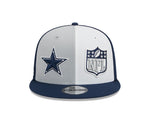 Men's Navy New Era Dallas Cowboys 9FIFTY 2023 Sideline Adjustable Snapback Hat