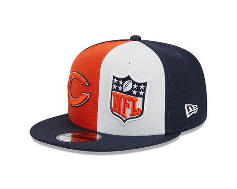 Men's New Era Orange/Navy Chicago Bears 2023 Sideline Primary Logo 9FIFTY Snapback Hat