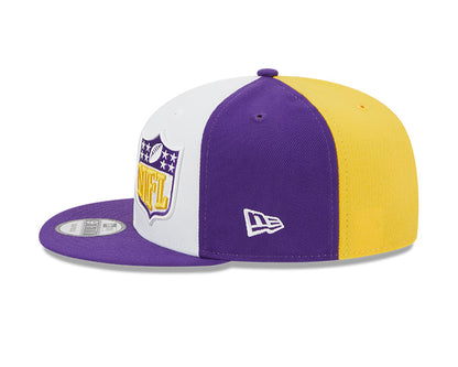 Men's New Era Gold/Purple Minnesota Vikings 2023 Sideline 9FIFTY Snapback Hat