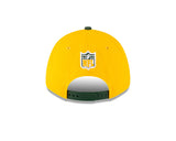 Men's New Era Gold/Green Green Bay Packers 2023 Sideline 9FORTY Adjustable Hat