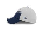 Men's New Era Gray/Navy Dallas Cowboys 2023 Sideline 9FORTY Adjustable Hat